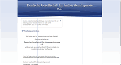 Desktop Screenshot of dgshypnose.de