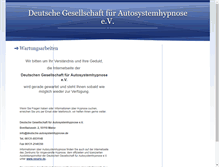 Tablet Screenshot of dgshypnose.de